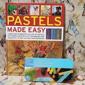 Artist’s Loft Soft Pastels Made Easy Assorted Opened Set 12 Hazel Harrison Book